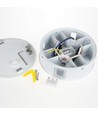 Outlet: V-Tac 4W LED hvit vegglampe - Rund, IP65 utendørs, 230V, inkl. lyskilde