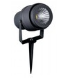 V-Tac 12W LED hage lampe - Svart, med spyd, IP65, 230V