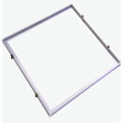 Innbyggingsramme for 60x60 LED panel - Passende for trebetong og gips, hvit kant