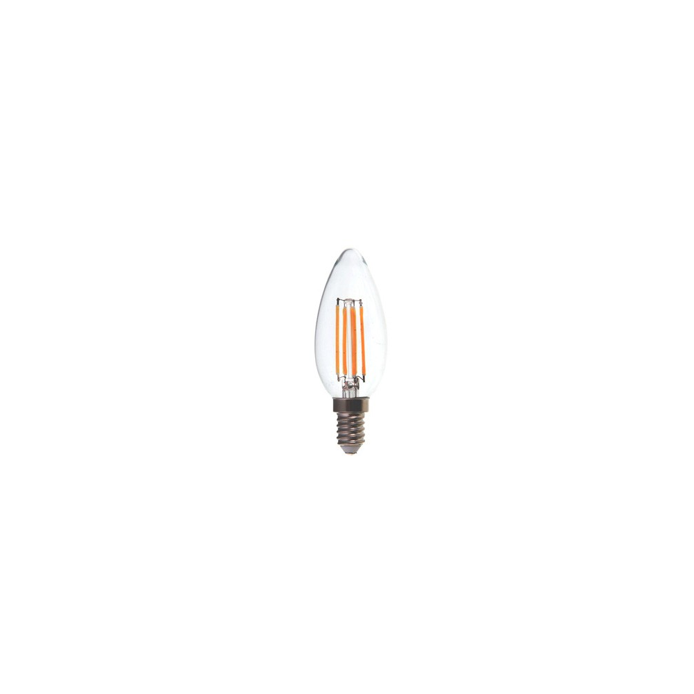 V-Tac 4W LED stearinlys pære - Dimbar, Karbon filamenter, E14 - Dimbar : Dimbar, Kulør : Varm
