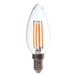 V-Tac 4W LED stearinlys pære - Dimbar, Karbon filamenter, E14