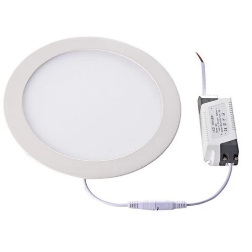 11W Ø20cm LED innfellingspanel - Hull: Ø18 cm, Mål: Ø20 cm