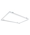 Innbyggingsramme for 120x60 LED panel - Passende for trebetong og gips, hvit kant