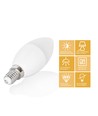 Outlet: Aigostar LED A5 C37 7W, E14 sokkel - 3000K, Sett med 5 stykker