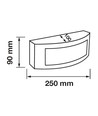 Outlet: V-Tac LED vegglampe - IP44 utendørs, Med E27 fatning, 230V, uten lyskilde