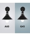 Outlet: LED A5 A60 - Stor spredning - E27 9W 3000K