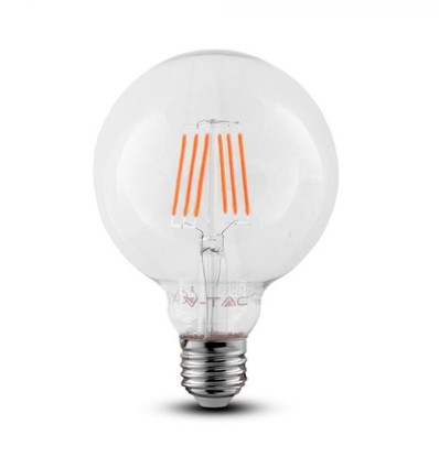 E27 6W LED globepære - Ø12,5 cm, Samsung LED-chip, filament