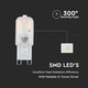 V-Tac 2,5W LED pære - Samsung LED chip, G9