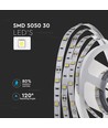 V-Tac 4,8W/m LED strip - 5m, IP20, 30 LED per meter