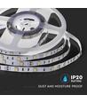 V-Tac 4,8W/m LED strip - 5m, IP20, 30 LED per meter