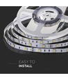 V-Tac 4,8W/m LED strip - 5m, IP20, 30 LED per meter