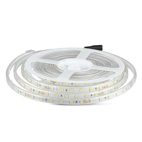 V-Tac 9W/m sprutsikker LED strip - 5m, IP65, 24V, 60 LED per meter