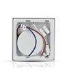 12W LED taklampe - 14 x 14cm, Høyde: 2,4cm, hvit kant