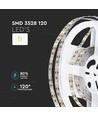 V-Tac 7,2W/m LED strip 8mm bred - 5m, 120 LED per meter