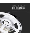 V-Tac 7,2W/m LED strip 8mm bred - 5m, 120 LED per meter