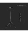 V-Tac stativ for flomlys - Tripod, sort, sammenleggbar