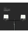 V-Tac stativ for flomlys - Tripod, sort, sammenleggbar
