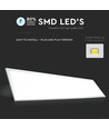 V-Tac 120x30 LED panel - 29W, hvit kant, 120lm/W