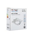 V-Tac downlight - Hvit, 17,5 x 17,5 cm, G53 AR111