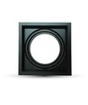 G53 AR111 innfellingsspot - Sort, 17,5 x 17,5 cm