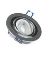 MR16 eller GU10 Downlight-sett - Uten lyskilde, børstet aluminium, Hull: Ø7,5 cm, Mål: Ø9,1 cm