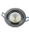 Downlight kit uten lyskilde - Hull: Ø7,5 cm, Mål: Ø9,1 cm, børstet aluminium, velg MR16 eller GU10 fatning