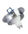 MR16 eller GU10 Downlight-sett - Uten lyskilde, børstet aluminium, Hull: Ø7,5 cm, Mål: Ø9,1 cm