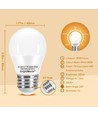 Outlet: LED A5 G45 - Stor Spredning - E27 7W - 3000K