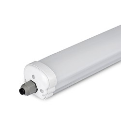 Med LED - Lysrør armatur V-Tac vanntett 36W komplett LED armatur - 120 cm, IP65, 230V