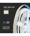 V-Tac 18W/m LED strip høy lumen - 5m, IP20, 240LED