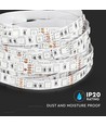 5m 7W/m RGB LED-strip - 12V DC, IP20, 60 LED pr. meter
