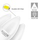 Outlet: Aigostar LED-lampe, A5 C37 - 9W, E14 sokkel, 3000K, Varmt Hvitt Lys, Sett med 5 stykker