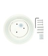 Outlet: V-Tac 6W LED hvit vegglampe - Rund, indirekte, IP65 utendørs, 230V, inkl. lyskilde