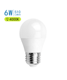 Outlet: Aigostar LED-lampe A5 G45 6W, E27 sokkel - 4000K, 500lm, Erstatter 42W, Sett med 5 stykker