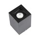 V-Tac taklampe - Firkantet, svart, IP20, GU10 fatning, uten lyskilde