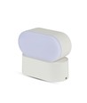 6W LED hvit vegglampe - IP65 utendørs, Oval, roterbar 350 grader, inkl. lyskilde