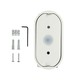 V-Tac 6W LED hvit vegglampe - Oval, roterbar 350 grader, IP65 utendørs, 230V, inkl. lyskilde