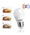 Outlet: LED A5 G45 - Stor spredning - E27, 9W, 3000K