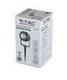 V-Tac 12W LED hage lampe - Svart, med spyd, IP65, 230V