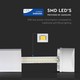 V-Tac 40W komplett LED armatur - Samsung LED chip, 120 cm, 230V
