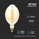 V-Tac 8W LED kjempe globepære - Karbon filamenter, Ø18 cm, dimbar, ekstra varm hvit, 2200K, E27