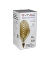 V-Tac 8W LED kjempe globepære - Karbon filamenter, Ø18 cm, dimbar, ekstra varm hvit, 2200K, E27