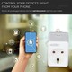 V-Tac Smart Home Wifi stikkontakt - Virker med Google Home, Alexa og smartphones, med USB uttak, 230V