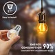 Outlet: LED Filament pære G45 E27 4W 2700K Klar