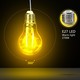 Outlet: LED Filament pære A60 E27 - 4W, 2700K, Klar