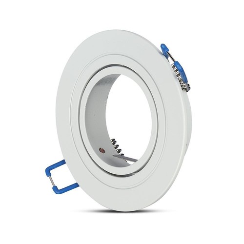 Downlight kit uten lyskilde - Hull: Ø7,5 cm, Mål: Ø9,1 cm, matt hvit, velg MR16 eller GU10 fatning