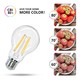 Outlet: LED-Filament pære A60 E27 6W - 2700K - Klar