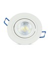 Downlight kit uten lyskilde - Hull: Ø7,5 cm, Mål: Ø9,1 cm, matt hvit, velg MR16 eller GU10 fatning