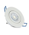 Downlight kit uten lyskilde - Hull: Ø7,5 cm, Mål: Ø9,1 cm, matt hvit, velg MR16 eller GU10 fatning