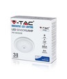 V-Tac 12W LED sensorlampe - Samsung LED chip, PIR sensor, IP20 innendørs, 230V, inkl. lyskilde